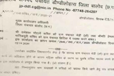 तबादला आदेश पर डौण्डीलोहारा CEO को नोटिस, कलेक्टर ने हाजिर होकर सफाई देने कहा